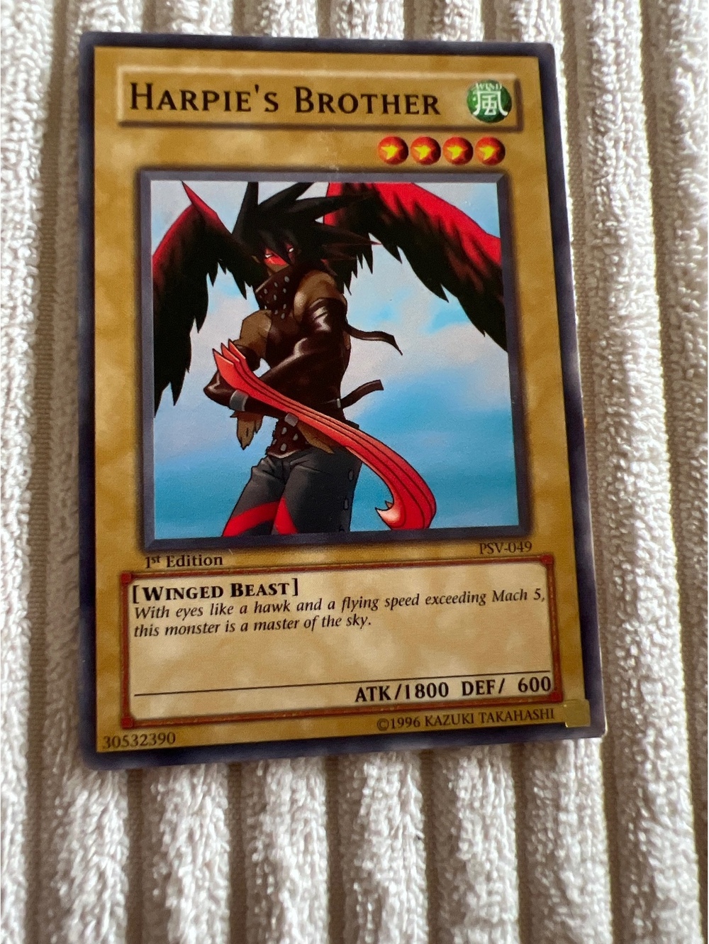 First edition, Harpies Brother Yu-Gi-Oh! trading card